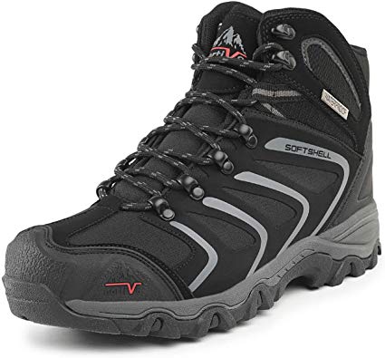 NORTIV 8 Men's Ankle High Waterproof Hiking Boots Outdoor Lightweight Shoes Backpacking Trekking Trails