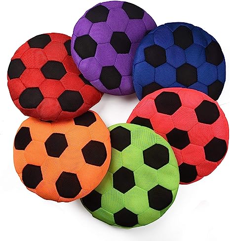 bintiva Cushioned Spot Markers - Set of 6 Washable Seating Cues in Bright Colors - Large 14" Diameter