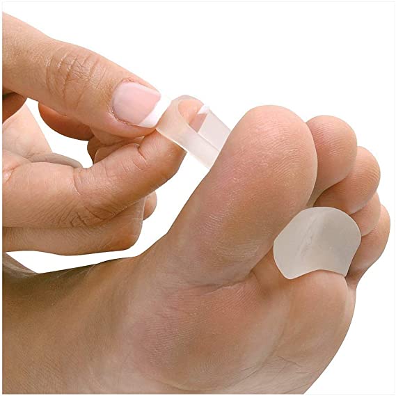 NatraCure Gel Hammer Toe Crest Pads (Left/Right) - 1 Pair – (Toe Straightening Cushion, For Mallet Toes and Overlapping Toes) - 3035-M CAT