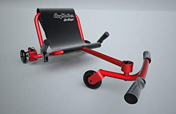 Ezyroller Drifter - Red - Ride On for Children Ages 6  Years Old - New Twist on Scooter - Kids Move and Drift Using Right-Left Leg Movements to Push Foot Bar - Fun Play and Exercise for Boys and Girls