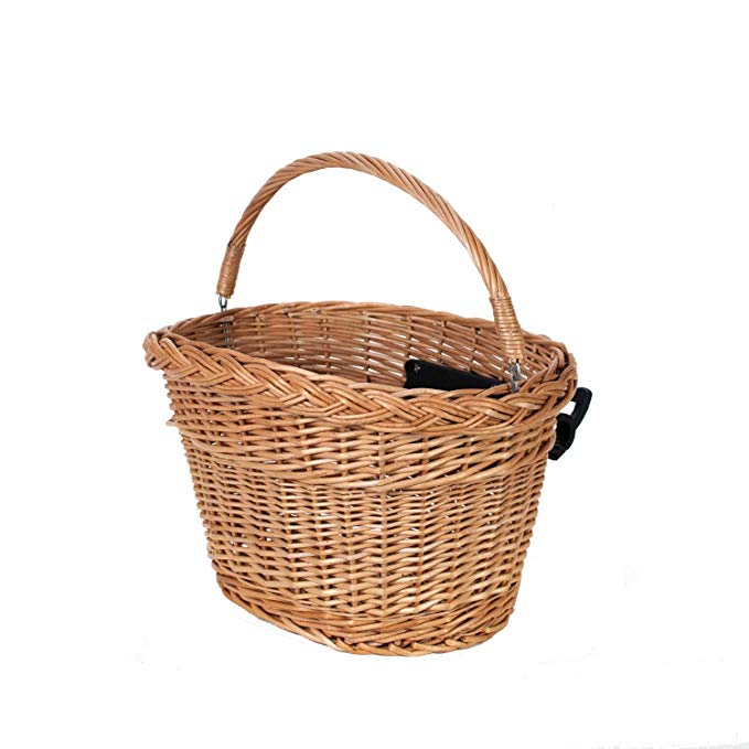 Natural Wicker Basket Quick Release Bicycle Cycle Bike - Hand Made