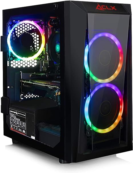 CLX Set Gaming Desktop - AMD Ryzen 5 3600 3.6GHz 6-Core, 16GB DDR4 3200MHz Memory, GeForce GTX 1660 6GB GDDR5 Graphics, 960GB SSD, WiFi, Windows 11 Home