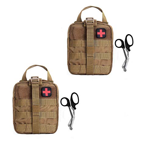 Compact Tactical MOLLE Rip-Away EMT Medical First Aid Utility Pouch 1000D Nylon Carlebben