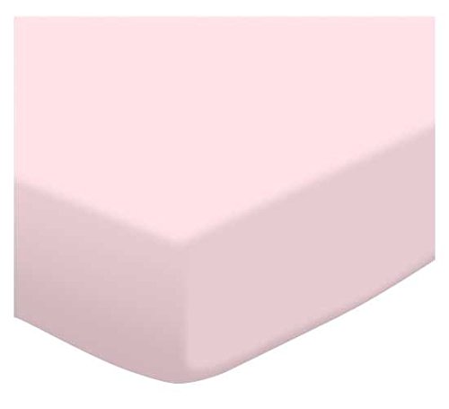 SheetWorld Fitted Crib / Toddler Sheet - Organic Baby Pink Jersey Knit - Made In USA