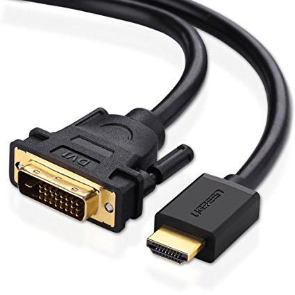 HDMI TO DVI CABLE, Ugreen Bi-Directional High Speed HDMI to DVI Adapter Cable 10 Feet/3m