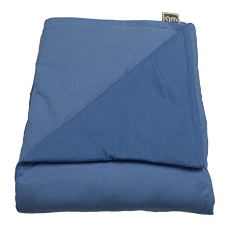 WEIGHTED BLANKETS PLUS LLC - CHILD SMALL WEIGHTED BLANKET - LIGHT BLUE - COTTON/FLANNEL (48" L x 30" W) 6lb MEDIUM PRESSURE.
