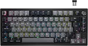 CORSAIR K65 PLUS WIRELESS 75% RGB Hot-Swap-Fähige Mechanische Gaming-Tastatur - Vorgeschmierte MLX Red Linear Switches - Dual-Layer Sound Dampening - PBT Keycaps - QWERTZ DE - Schwarz