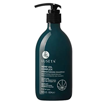 Luseta Hemp Oil Complex Shampoo, Argan Oil, Hair Loss/Repair, Thickens & Enriches Thinning Hair for Men & Women Parabans & Sulfate Free for All Hair Types 16.9oz