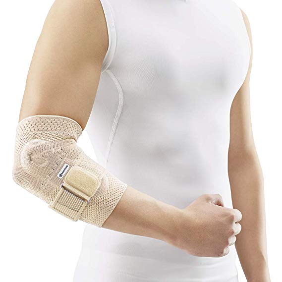 Bauerfeind - EpiTrain - Elbow Support - Breathable Knit Elbow Brace Targeted Compression for Chronic Elbow Pain, Supports Forearm Tendons & Muscles, Golfer's or Tennis Elbow Relief