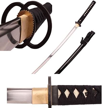 Ace Martial Arts Supply Full Size Samurai Sword Fully Handmade Razor Sharp Musashi Tsuba Katana-Musha