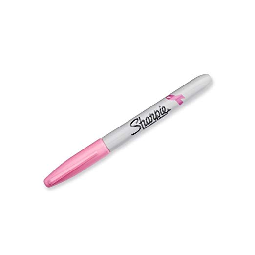 Sharpie Permanent Markers, Fine Point ddmDOWM, Pink, 12-Pack