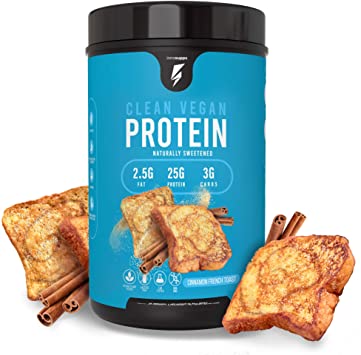 Inno Supps Clean Vegan Protein - Plant Based, Vegan, No Artificial Sweeteners, No Gluten, No Dairy. Lactose Free, Low Carbs, Low Fat, No Sugar Added, Soy Free, Non-GMO (Cinnamon French Toast)