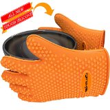 Cooking Gloves Heat Resistant Best Barbecue Mitts Great Insulated Kitchen Use Silicone Awesome for Grilling BakingPotholder Become Mr Bbq with Our Oven Grill Glove Best Texas Rub Accessories  No Cream or Lotion Required Gives Better Silicon Hand Grip on Hot Items
