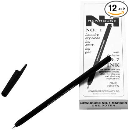 Ball Point Laundry Marking Pen, 12-Pack