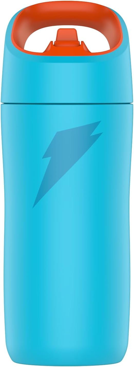 Gatorade Kids' Rookie Metal Water Bottle, 12oz, Stainless Steel Bottle, Double-Wall Insulation, Vacuum Insulated, Thermo Mug