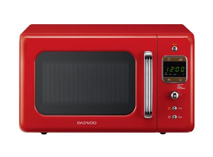 Daewoo Retro Microwave Oven, Red