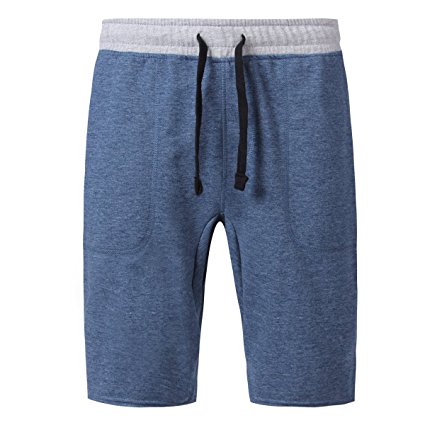 Mrignt Men's Casual Cotton Elastic Gym Shorts