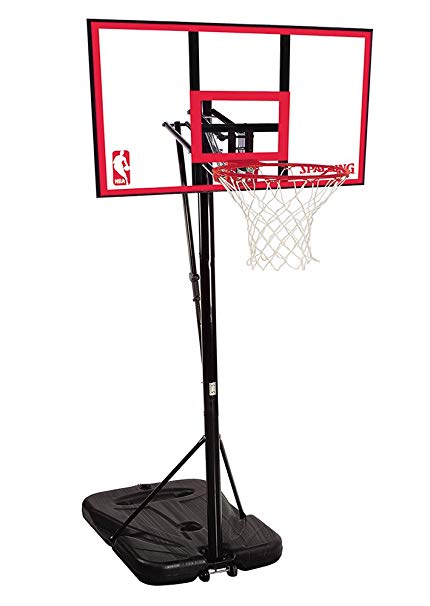 Spalding NBA Portable Basketball System - 44" Polycarbonate Backboard