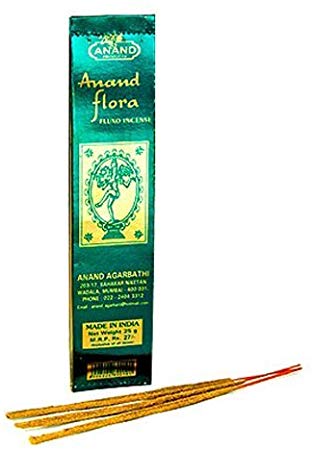 Anand Flora Fluxo Incense - 5 Packs, 25 Grams per Pack