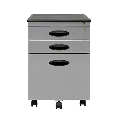 Calico Designs File Cabinet in Silver 51102
