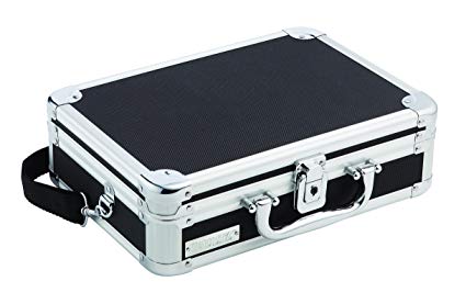 Vaultz Locking DVD Player Case 11.875 x 8.875 x 3.625 Inches, Black (VZ01264)