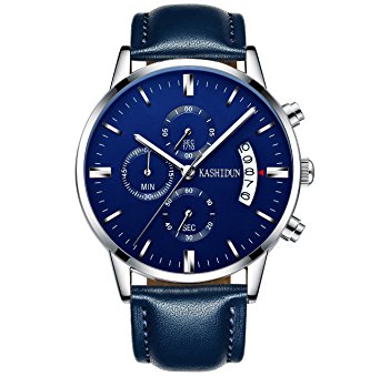 KASHIDUN.Men's Sports Fan Watches Wrist Watches New Great Casual Quartz Watch-Blue.TL-LP