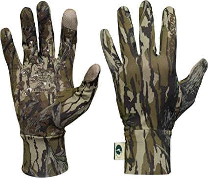 Mossy Oak Mens Lightweight Camo Hunting Gloves