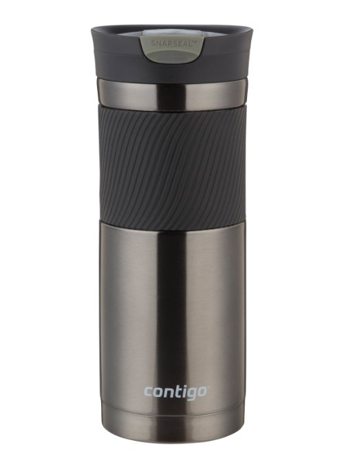 CONTIGO CGOSSH100B01, Snapseal Byron 20-Ounce Vacuum-Insulated Travel Mug (Gunmetal)