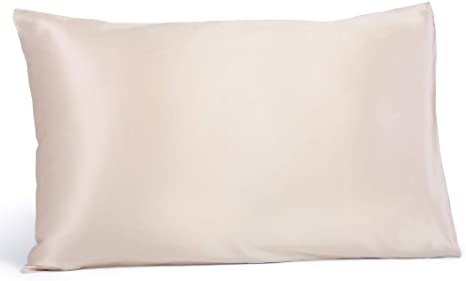 Fishers Finery 25mm 100% Pure Mulberry Silk Pillowcase, Good Housekeeping Winner (Taupe, Queen)