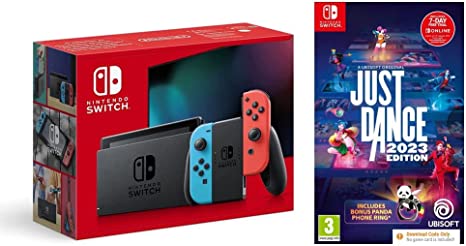 Just Dance 2023 Special Edition (Exclusive to Amazon.co.uk) (Nintendo Switch) (Code in Box)   Nintendo Switch (Neon Red/Neon blue)