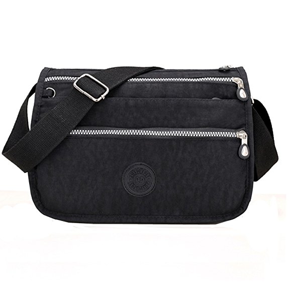 Women Waterproof Nylon Messenger Bags Cross Body Shoulder Bags Casual Multi Pocket Handbag Tote Purse Hot