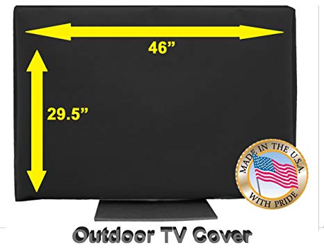 OUTDOOR TV COVER (46, Black (Not For Direct Sun))