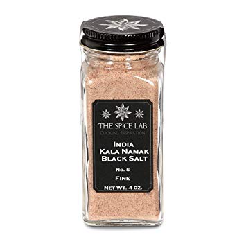 The Spice Lab Himalayan Kala Namak Mineral Black Crystal Indian Salt - Fine - French Jar