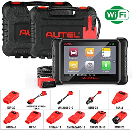 Autel DS808K Automotive Scanner Diagnostic Tool - MaxiDAS DS808 Kit Vehicle Maintenance and Service Tablet for Oil Reset/TPMS Programming/EPB/ABS Bleed/SRS/SAS/DPF/Active Test (Same function as MS906)