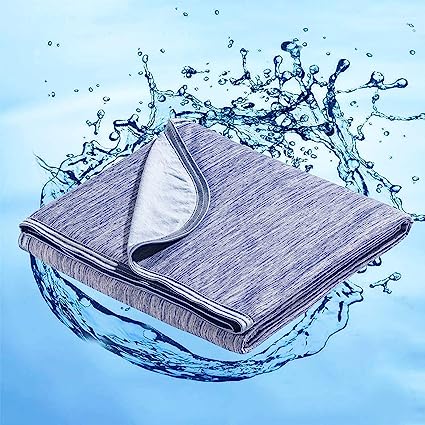 Marchpower Cooling Blanket for Hot Sleepers King Size, Q-Max&gt;0.5 Arc-Chill Cooling Blanket with Double-Sided Design, Japanese Cooling Fiber Absorbs Body Heat, Soft Cold Blanket for Sleeping Summer