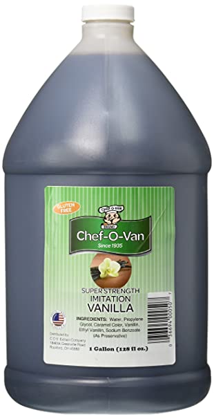 Chef O Van Imitation Vanilla, 128 Ounce