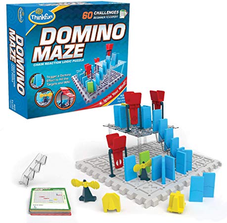 ThinkFun Domino Maze STEM Toy and Logic Game for Boys and Girls Age 8 and Up - Combines The Fun of Dominos with The Challenge of a Puzzle