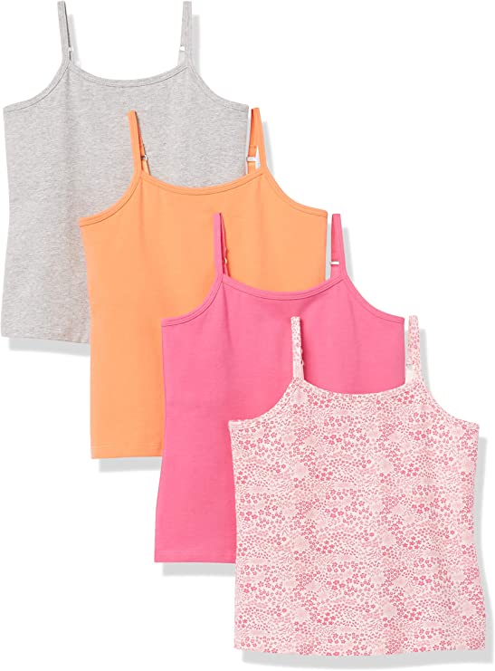 Amazon Essentials Girls Shelf Layering Camisoles