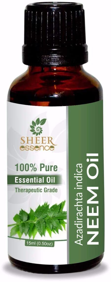 Neem (Azadirachta Indica) Essential Oil Natural & Pure, Cold Press, Unrefined Fresh 0.50 fl. Oz