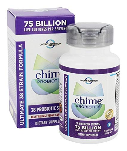 Optim Nutrition Chime Probiotics Ultimate 38 Strain Formula - 75 Billion (30 Capsules)