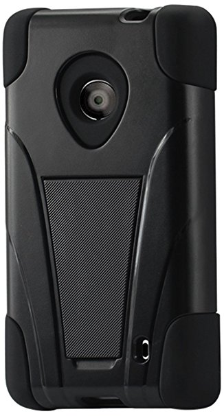 Reiko Silicon Case/Protector Cover for Nokia Lumia 520/521 - Non-Retail Packaging - Black