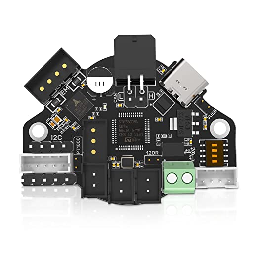 BIQU EBB36 CAN Bus Adapter Board with MAX31865 Hot End PCB Board Filament Break Blockage Detection for 36 Stepper Motor Extruder Nozzle Head Tool for Blv Ender 3