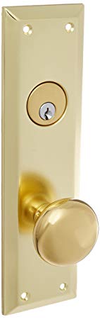 Guard Security Gotham Heavy Duty Mortise Screw On Lockset (Right Hand, Polished Brass)
