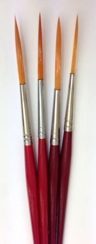 The Art Shop Skipton Artists Rigger Brush Set , Pack Of 4 Rigger Paint Brushes