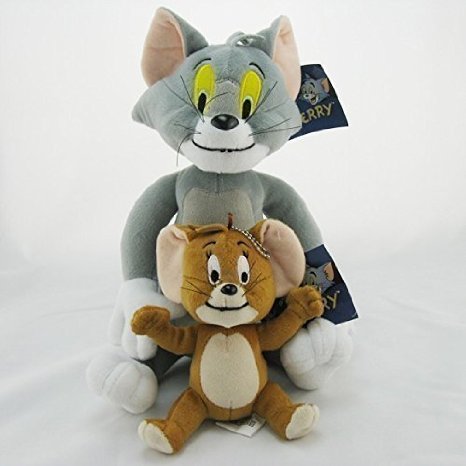 Tom and Jerry Soft Plush Stuffed Animals Doll Kids Toys 2pcs/set