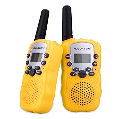 FLOUREON Twin Walkie Talkies for Kids 22 Channel Two Way Radios FRS/GMRS3000m UHF Long Range Built-in Microphone Hand Free Best Walkie Talkie