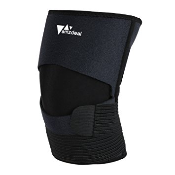 Amzdeal Adjustable Knee Brace Breathable Knee Support for Running Basketball Volleyball Exerices