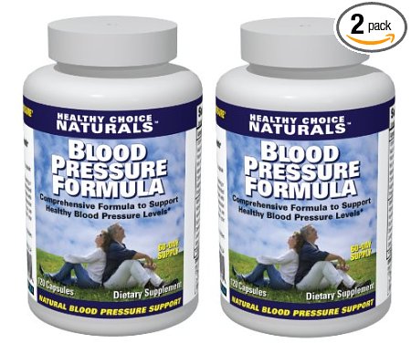 Blood Pressure Support / All Natural Blood Pressure Supplement (2 bottles/240 Capsules/120 Day Supply)