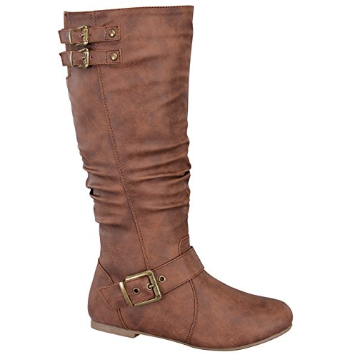 Top Moda Night-76 Women's Slouched Under Knee High Flat Boots