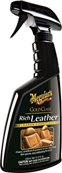 Meguiar'S G10916 Gold Class Rich Leather Cleaner & Conditioner - 15.2 Oz.